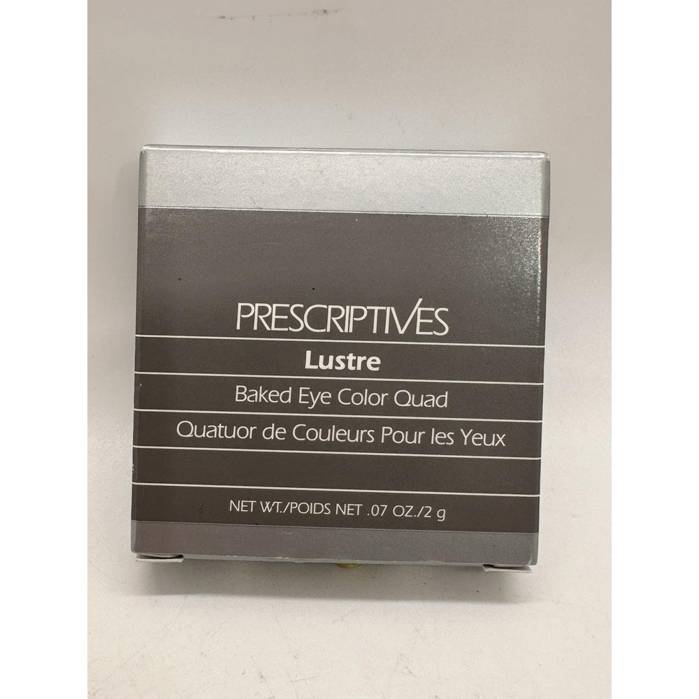 Prescriptives Lustre Baked Eye Color Quad Cool Pink Pearl Rose Gold NIB
